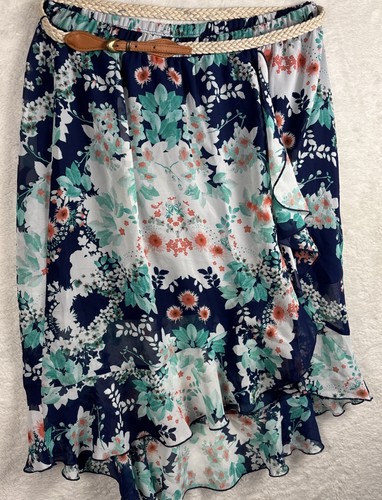 By & By Skirt Springtime Floral Sz. Lg - Picture 4 of 16