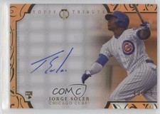 2015 Topps Tribute Auto Orange 40/75 Jorge Soler #TA-JSO Auto 0af