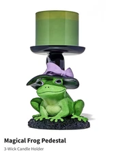 New - Bath & Body Works 2025 MAGICAL FROG 3-Wick Pedestal Candle Holder!!!