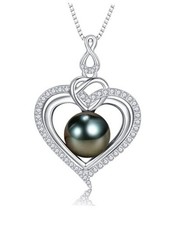 Gifts for Women Wife-Tahitian Black Pearl-Necklace-Gift black pearl necklace