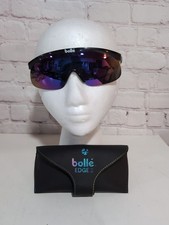 Boll  Edge II Shield Sunglasses Black Mirror Lens Extra Temple Arms Vtg Ski Bike