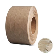 Reinforced Gummed Kraft Paper Tape, Water Activated Tape, 50 yds