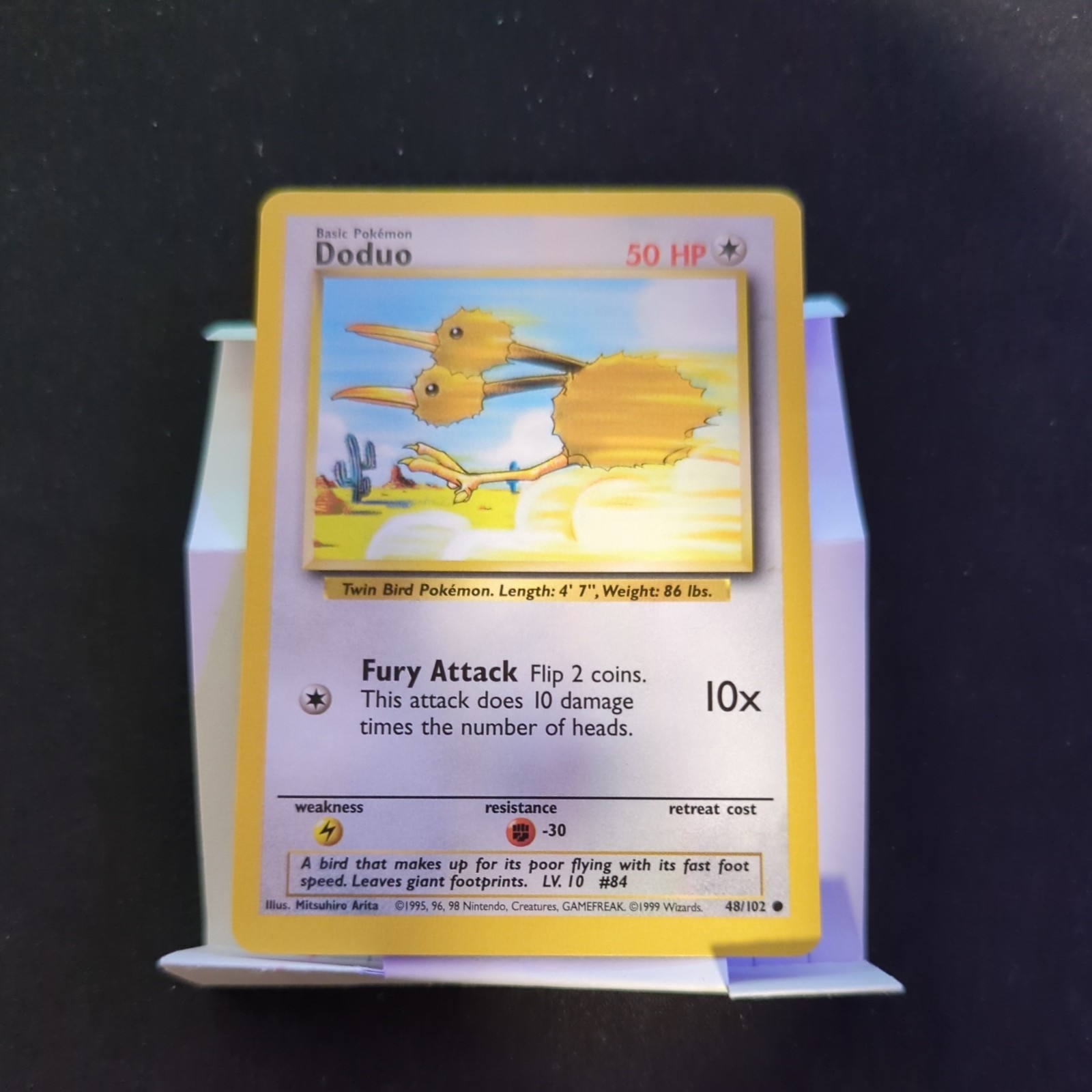 Pokemon TCG - Doduo 48/102 Base Set - Common | Unlimited | Moderately Played