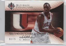 2005-06 Ultimate Collection Game Jersey 3/75 Ben Gordon #UJP-BG Patch 0c3