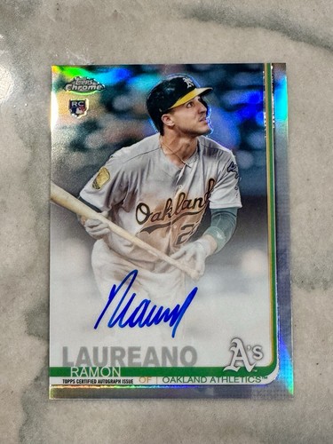 2019 Topps Chrome Rookie Auto Refractor /499 Ramon Laureano #RA-RL  RC Padres