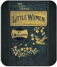 Little Women Mouse Pad, Louisa May Alcott Title Page Literary Bookish Gift, Mat