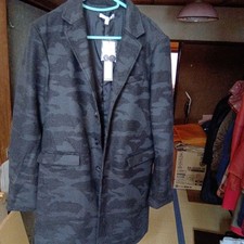 Camouflage Wool Blend Blazer M Size - Toyo Kiku & Toys McCoy