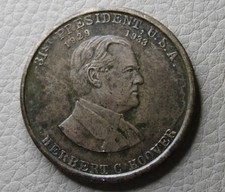 * HERBERT C HOOVER PRESIDENTIAL  MEDAL 31st PRESIDENT OF USA  #APL99