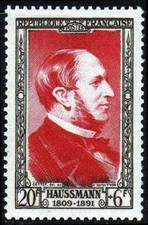 France num Yvert 934 ** MNH Baron Haussmann Année 1952