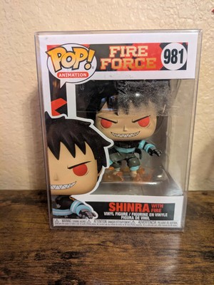 Funko Pop! Vinyl: Fire Force - Shinra with Fire #981 - Protective Case Included
