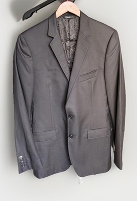 Dolce & Gabbana Men's Black Pinstripe 2007 Wool Silk 2 Piece Suit