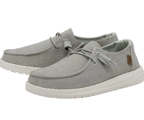 New Adorable Hey Dude Women's Wendy Loafer Comfort Shoes Size 10- Light Grey NWT - Picture 2 of 8