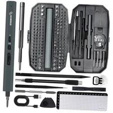  Electric Screwdriver 155 in 1 Mini Electric Screwdriver Set, Max 5 N.m, Black