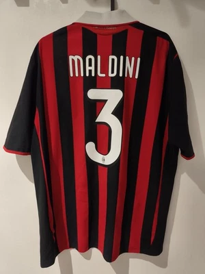 Maillot Maglia Camiseta Jersey Home adidas Maldini Milan AC 2009 L  - Photo 1/4