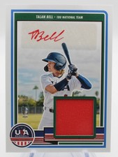 2023 Panini USA Baseball Stars & Stripes Talan Bell SM-TB 091/200 Patch Auto