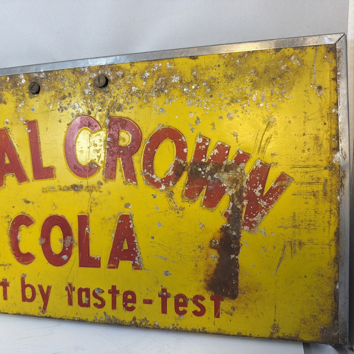 Vintage 1950's Royal Crown Cola Embossed Cooler Lid | eBay