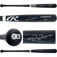 SALE! Frank Thomas Auto Black Rawlings Adirondack Baseball Bat White Sox Beckett