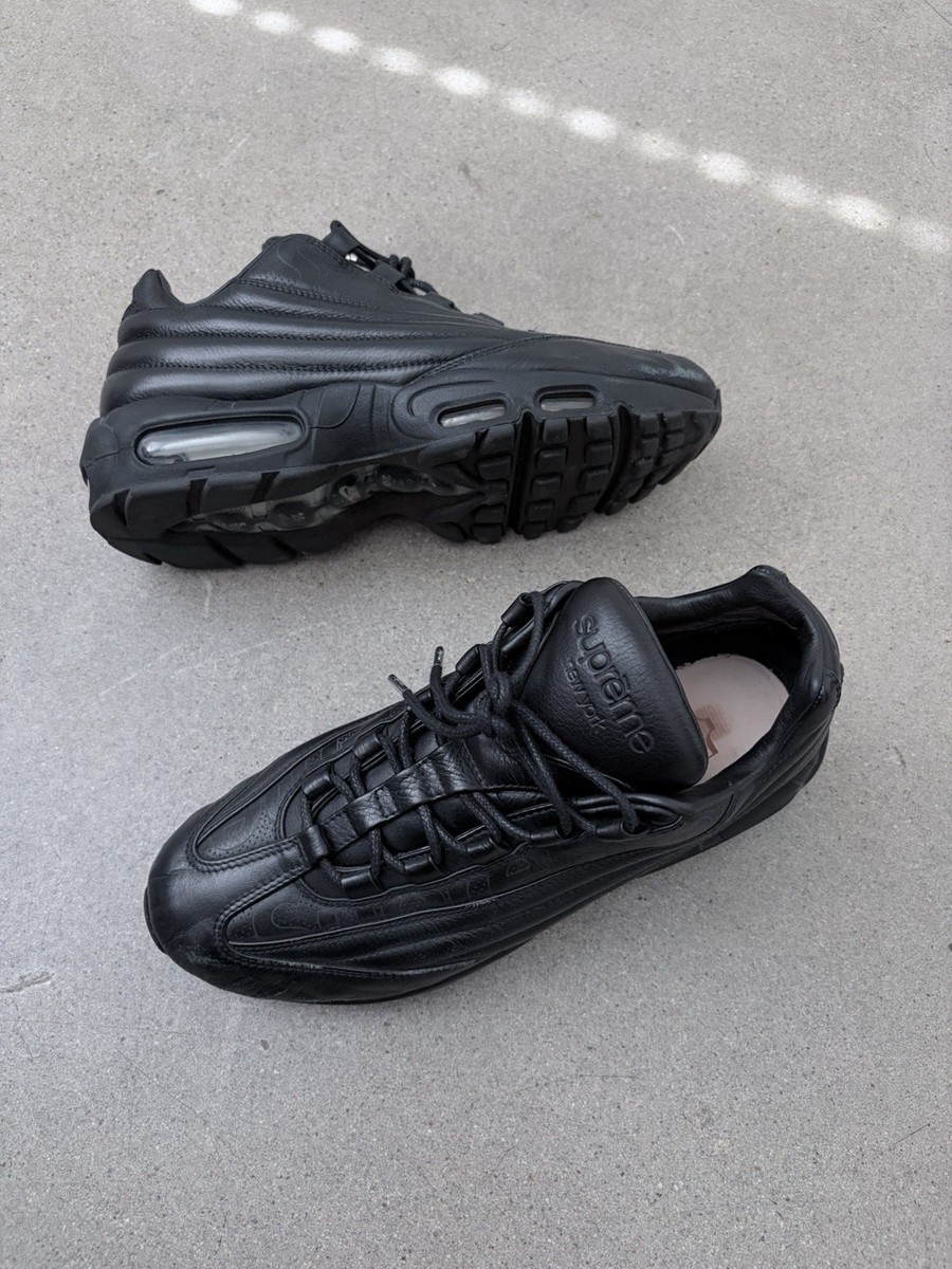 Size 8 - Supreme x Nike Air Max 95 Lux Black Made In Italy | eBay