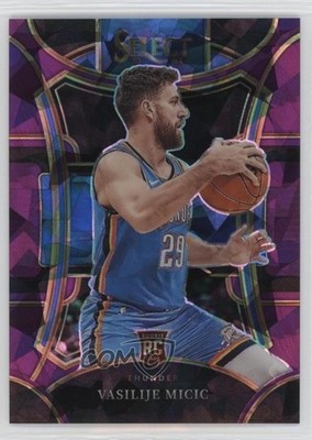 2023 Panini Select Purple Cracked Ice Prizm 46/99 Vasilije Micic Rookie RC 0n64