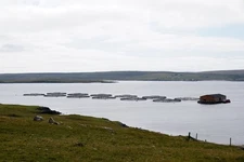 Photo 6x4 The salmon farm at Belmont from the track to Mula Belmont/HP56 c2017