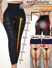 Slimming Anti Cellulite Compression Leggings Leg Shaper High Waist Shapewear US