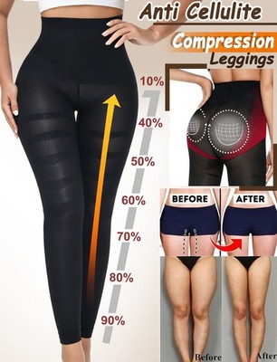 Slimming Anti Cellulite Compression Leggings Leg Shaper High Waist Shapewear US