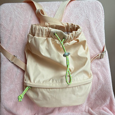 Mini Backpack Drawstring Zip Front Pocket Adj...