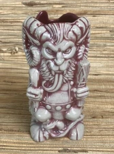 Krampus Tiki Mug Mondo Tee-Kis Tiki Farm Red Glaze New in Box