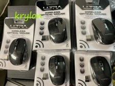 Ultra Wireless 2.4 GHz 1600 DPI 6 Button USB Optical Mouse 5 Mice LOT Retail