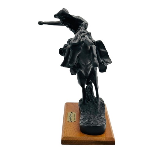 Frederic Remington The Broncho Buster Bronze Sculpture Statue Made In USA - Picture 14 of 14