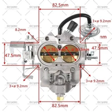 Carburetor Carter Type BBD 2-BARREL For 1966-1973 Dodge Plymouth 273-318 Engines
