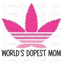 Sublimation Transfer Dopest Mom Ready To Press Heat Transfer