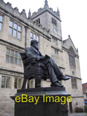 Photo 6x4 Statue of Charles Darwin outside Shrewsbury Library Statue of n c2007