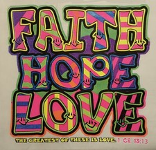 FAITH HOPE LOVE CHRISTIAN OUTFITTERS JESUS SHIRT SC-55