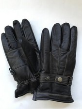 WARM BROWN LEATHER GLOVES MENS MEDIUM