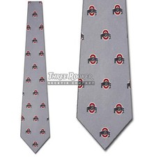 Silk Buckeyes Tie Mens Licensed Neck Ties Ohio State Buckeyes Neckties NWT