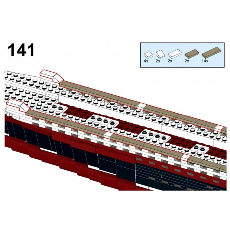 MOC-55935 1/500 Scale MS Poseidon Large Steamship Set 2589 Pieces Good Quality - Image 3 of 4