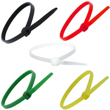 100 Pack) 8 Inch Zip Ties (TS 30 LBS) for TV Cable Management Network Cord Strap