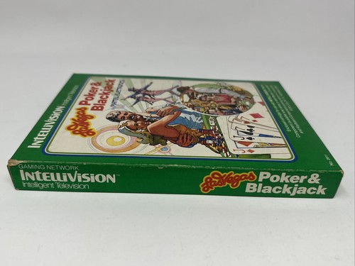 Las Vegas Poker & Blackjack Intellivision 1979 Complete with Manual and Overlays - Picture 4 of 15