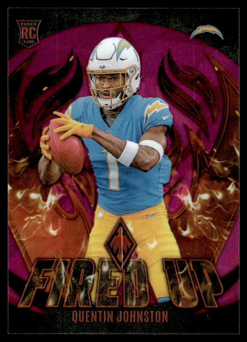 2023 Phoenix Fired Up Pink /175 Quentin Johnston #FU-14 JW1