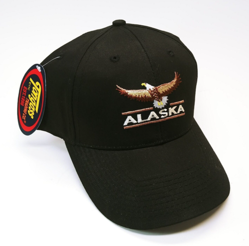 Alaska Bald Eagle Snapback Hat Cap Tourist Tonqass Trading Company Black NEW