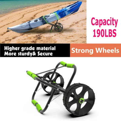 FDB Kayak Canoe Boat Carrier Dolly Trailer Tote Trolley Transport Cart Wheel green