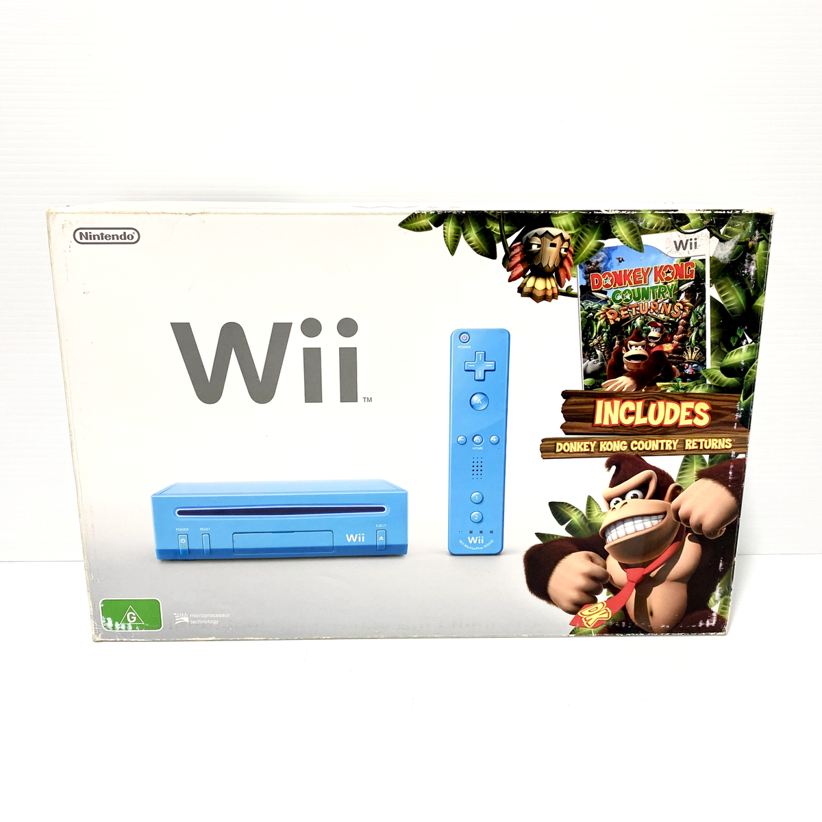 Blue K-5387⑪□: Nintendo/任天堂 Wii RVL-001 ホワイト Wiiハンドル
