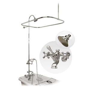 Details About Randolph Morris Clawfoot Tub Shower Enclosure W English Telephone Faucet