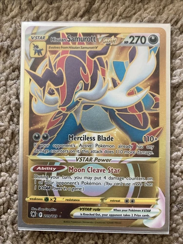 Hisuian Samurott VSTAR 209/189 Gold Secret Rare-Astral Radiance