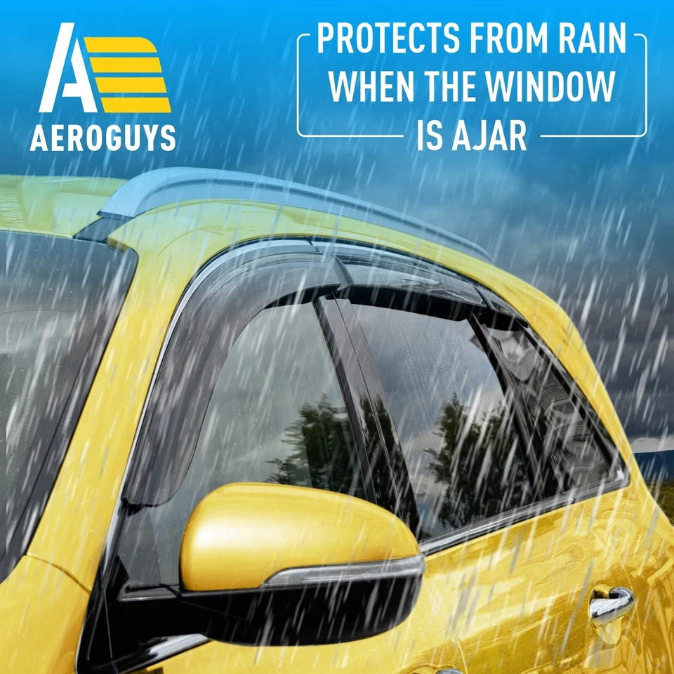 Protectores de lluvia viseras de ventilación pantalla para Kia Sorento 2016-2020 Foto 3 de 4