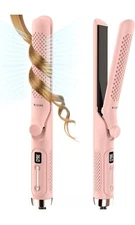 Airflow Styler Curling Iron, Hair Straightener and Curler 2 in 1 with 360°