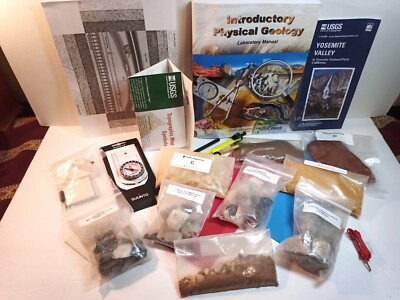 Intro Physical Geology Lab Book Rock Mineral Specimen Samples Kit Igneous Ore