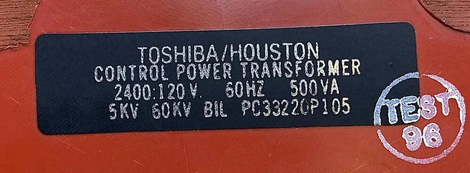 Toshiba PC33220P105 2400:120V 5KV 60KV 500伏安 电源变压器 — 第 2/3 张图片