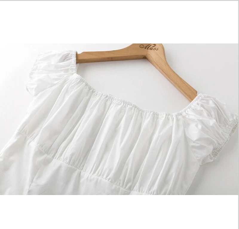 Women Girls White Peasant Tops Off The Shoulder Blouse Sexy Pinup Shirt  - Image 2 of 4